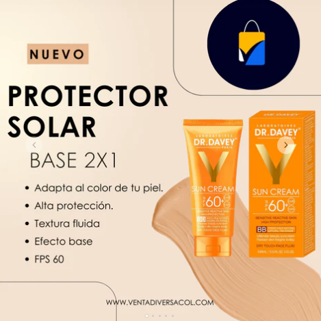 Dr. Davey - Protector solar con color AntiEnvejecimiento - Envío Gratis + 49% OFF